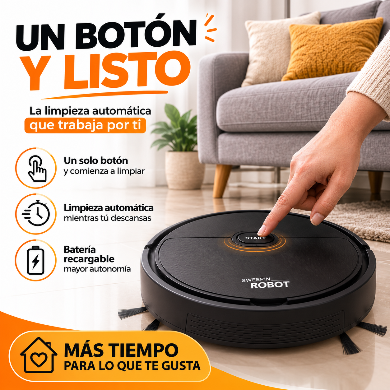 Aspiradora Robot — Limpia Tu Hogar Sin Esfuerzo